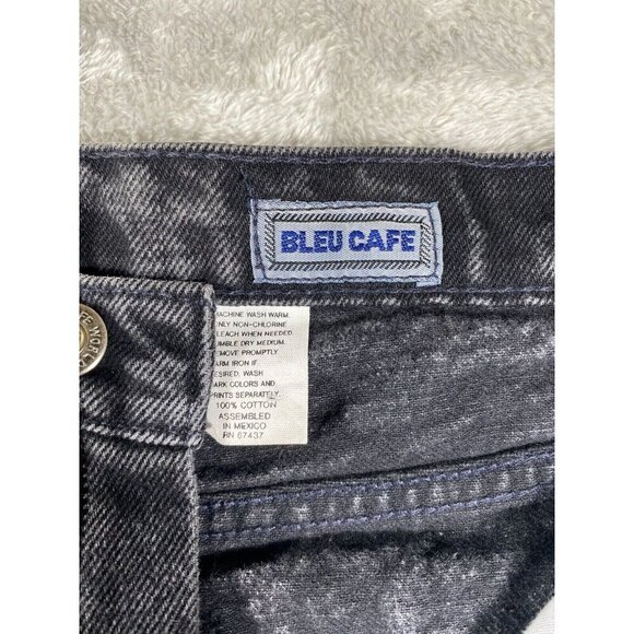 Vintage BLEU CAFE Acid Wash High-Waisted Mom Jeans - Size 10 - Picture 9 of 11